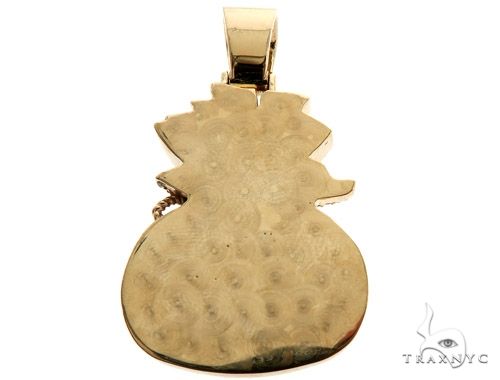 14K Gold Custom Prong Diamond Money Bag Pendant, photo 5 of 10