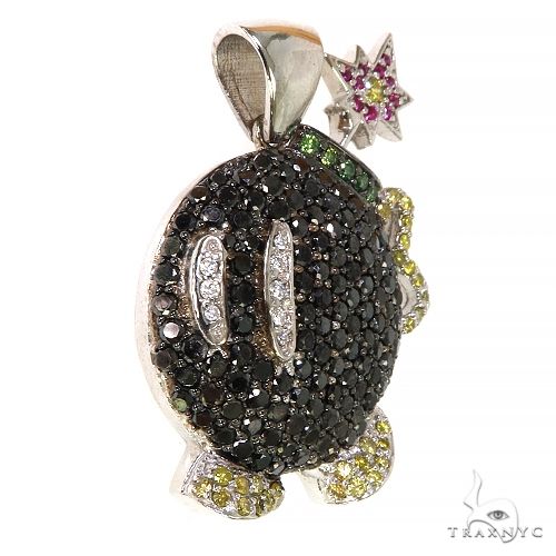 Custom Silver Super Mario Bomb Pendant 34577 - Image 2