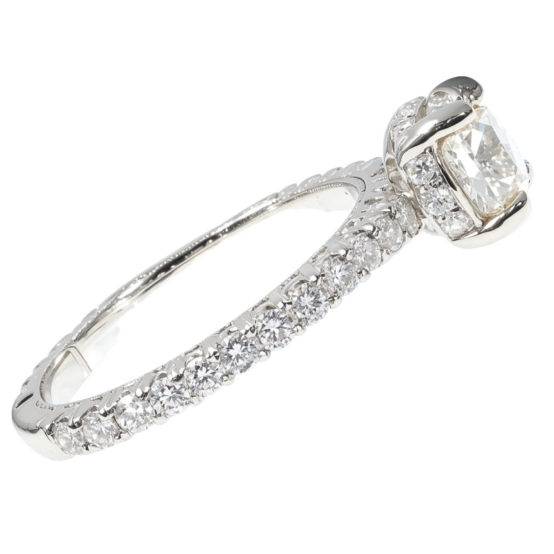 Custom Diamond Engagement Ring in 18K gold, view 3