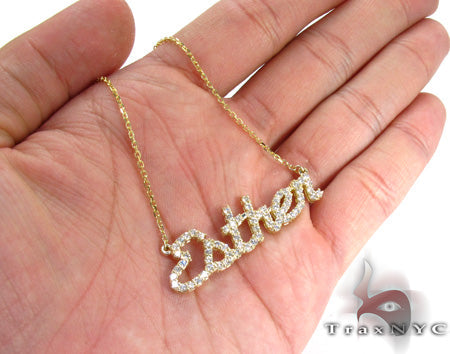 Custom Jewelry Diamond Name Necklace 26964 - Image 10
