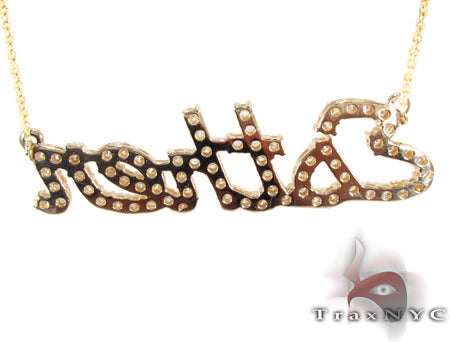 Custom Jewelry Diamond Name Necklace 26964 - Image 5