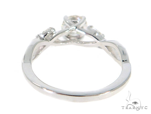 14K Gold Daisy Diamond Engagement Ring, photo 7 of 9