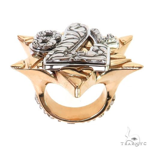10K Gold David Star '773' Ring, view 5