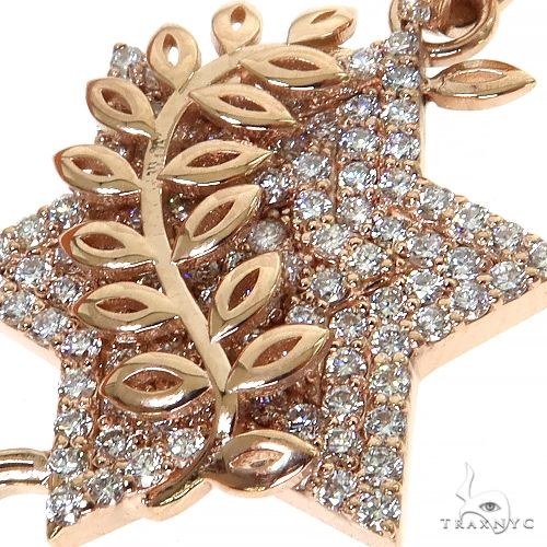 14K Gold Community Star of David Diamond Pendant, photo 3 of 6
