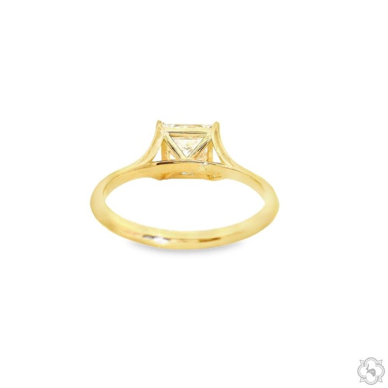 14K Gold Demi Princess Engagement Ring, photo 3 of 4