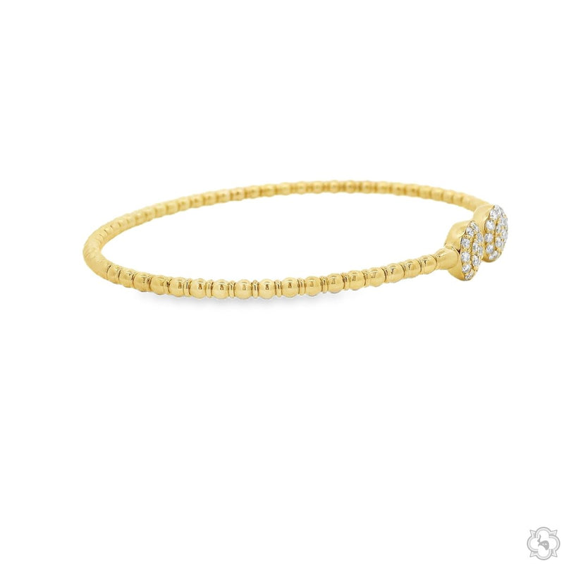 14K Gold Diamond Tip Bracelet, photo 5 of 7