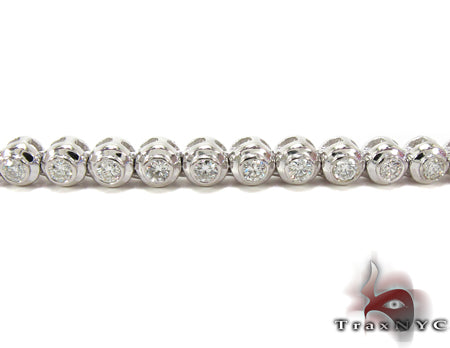14K Gold Diamond Bezel Chain 24 Inches 4mm, photo 4 of 11