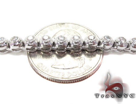 14K Gold Diamond Bezel Chain 24 Inches 4mm, photo 6 of 11