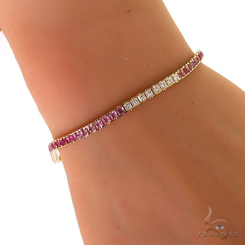 Diamond Blossom Tennis Bracelet 69891 - Image 6