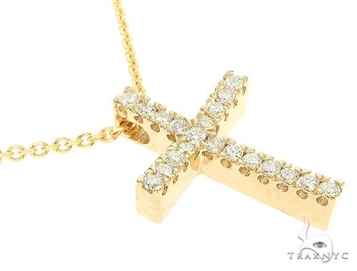 Diamond Cross Necklace Set 65878 - Image 2