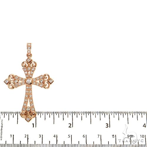 14K Gold Diamond Cross Pendant, photo 5 of 7