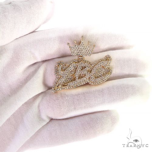Diamond Crown Name Pendant 69072 - Image 7