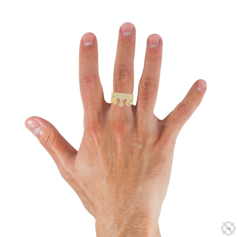 14K Gold Diamond Crown Ring, photo 7 of 7