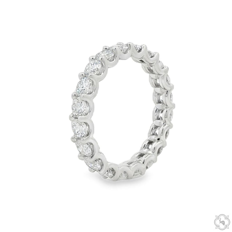14K Gold Lab-Grown Diamond Eternity Band 3mm, photo 3 of 5