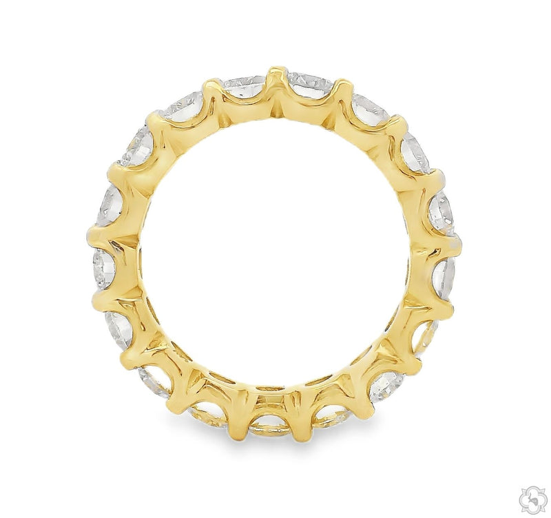 14K Gold Diamond Eternity Band, photo 3 of 5