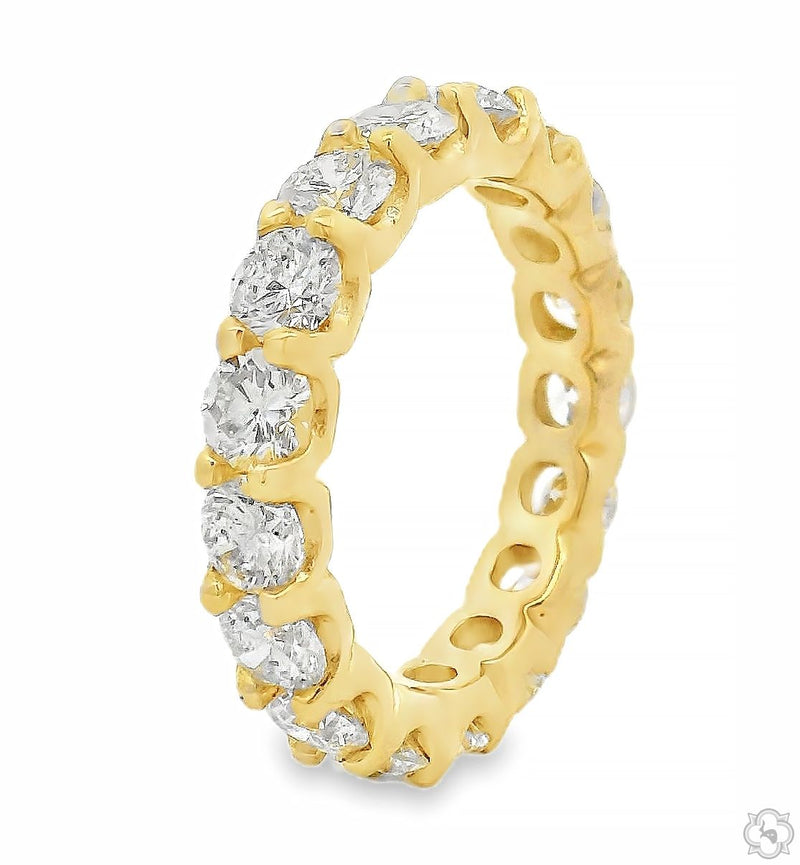 14K Gold Diamond Eternity Band, photo 4 of 5