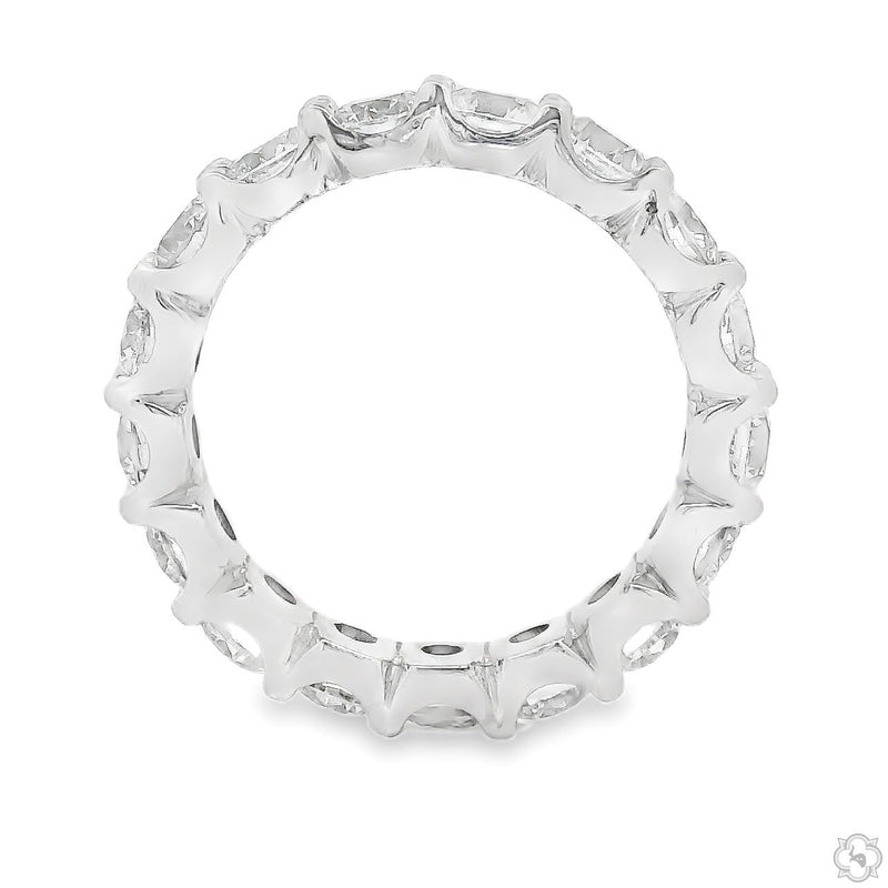 14K Gold Diamond Eternity Band, photo 3 of 4