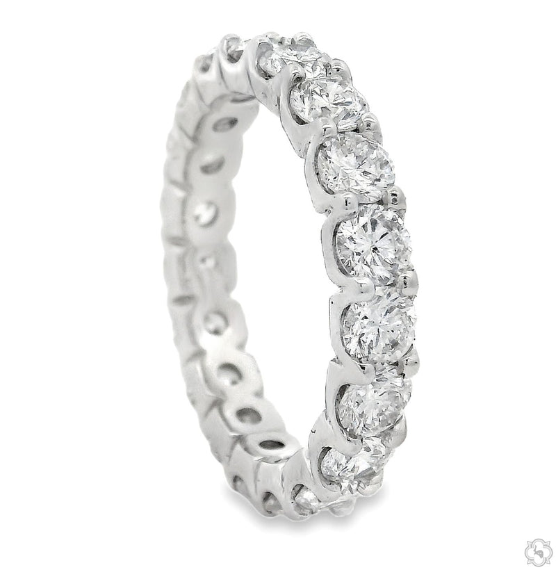 14K Gold Diamond Eternity Band, photo 2 of 4