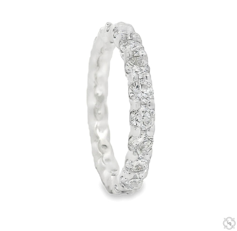 14K Gold Diamond Eternity Band, photo 3 of 6
