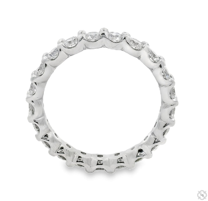 14K Gold Diamond Eternity Band, photo 6 of 6