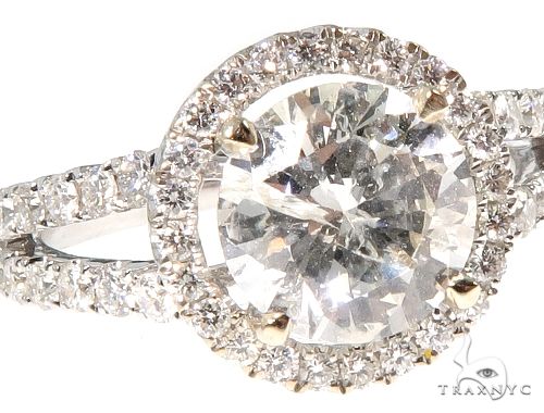 Diamond Halo Engagement Ring 64489 - Image 2