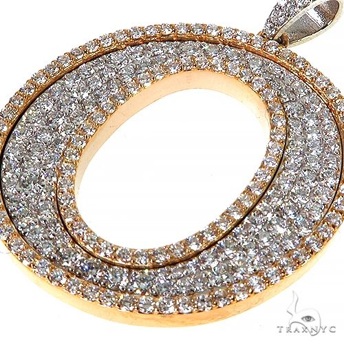 14K Gold Diamond Initial Pendant, photo 3 of 6