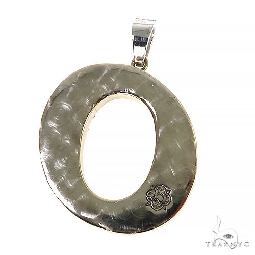 14K Gold Diamond Initial Pendant, photo 4 of 6