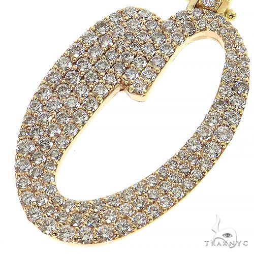 14K Gold Diamond Initial Pendant, photo 3 of 6
