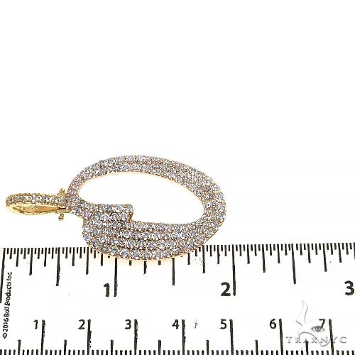 14K Gold Diamond Initial Pendant, photo 6 of 6