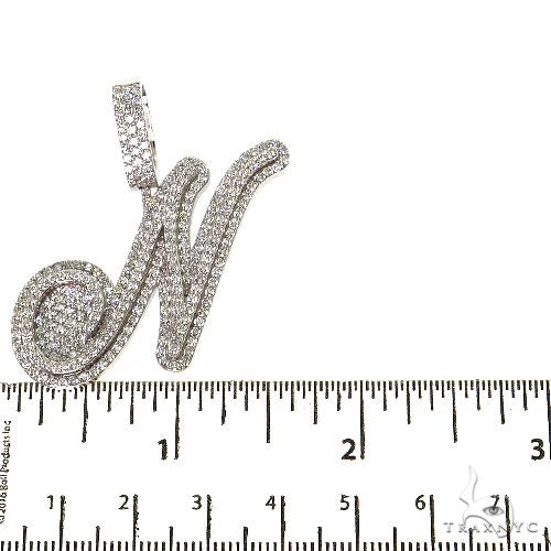 14K Gold Diamond Initial Pendant, photo 5 of 6
