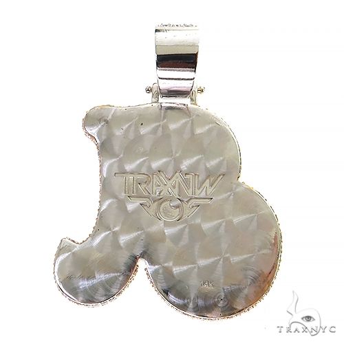 14K Gold Diamond Initial Pendant, photo 4 of 7