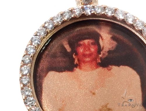 14K Gold Custom Photo Pendant 1 Inch 64428 - Image 5