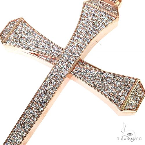 Large Diamond Nail Cross (Lab) 68649 - Image 3