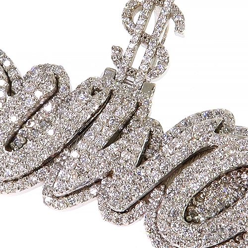 10K Gold Diamond Name Pendant, photo 3 of 6