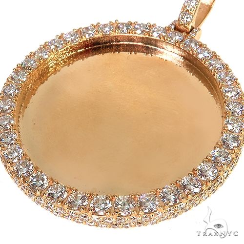 14K Gold Diamond Photo Pendant, photo 3 of 6