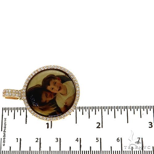 14K Gold Diamond Photo Pendant, photo 6 of 6