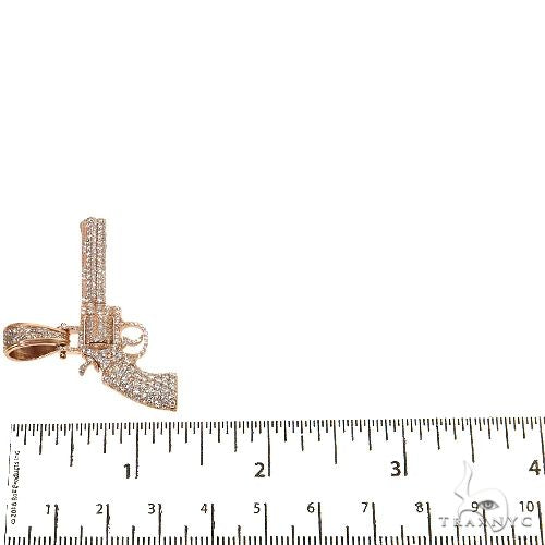 14K Gold Diamond Revolver Pendant, photo 5 of 6