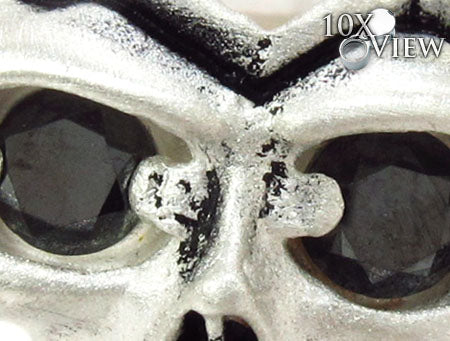 Mens Silver Skull Ring, photo 3 of 7