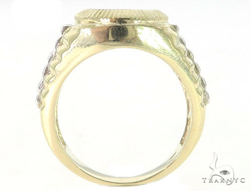 14K Gold Diamond Timepiece Ring, photo 5 of 7