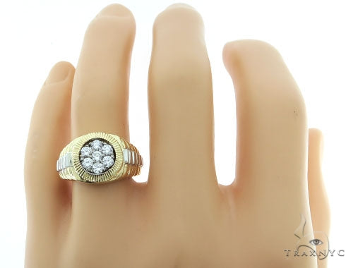 14K Gold Diamond Timepiece Ring, photo 7 of 7
