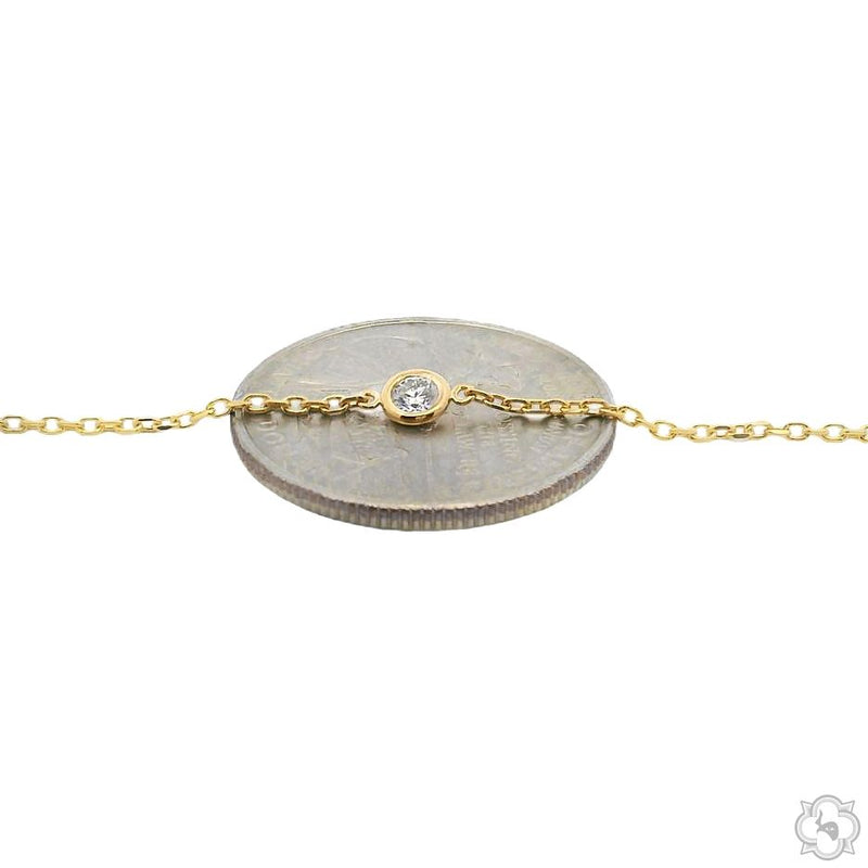 Diamond Bezel Necklace 70331 - Image 5