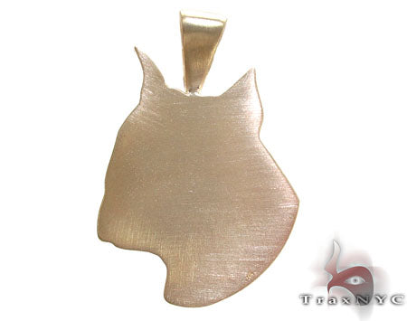 Dog Yellow Gold Diamond Pendant 26817 - Image 7