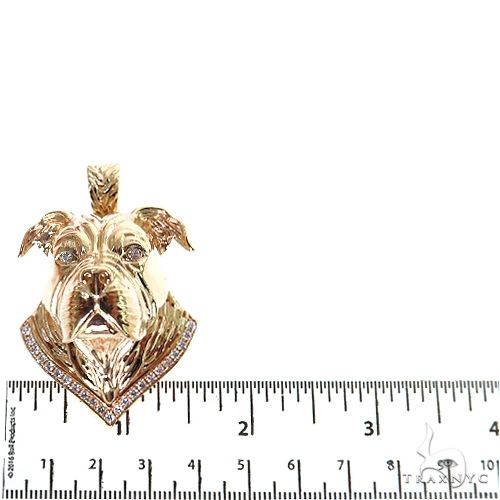 14K Gold Dog Head Pendant, photo 5 of 7