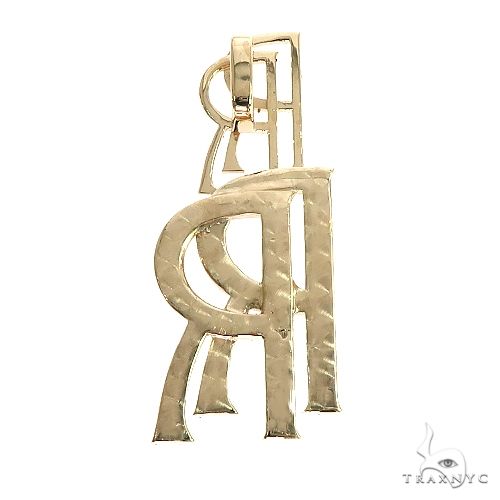 14K Gold Double Initial Pendant, photo 3 of 6