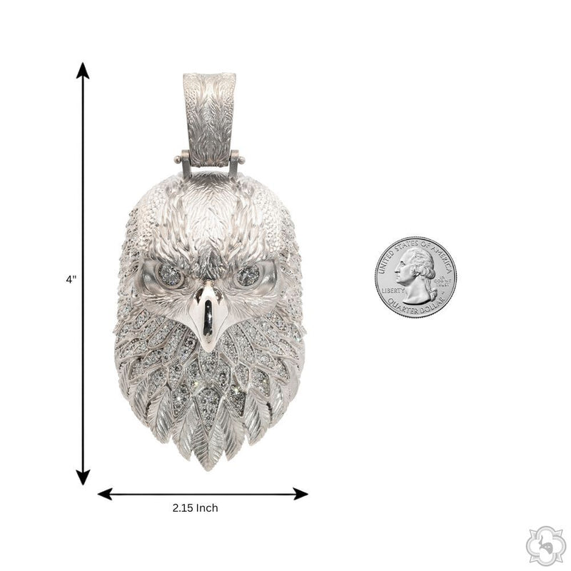 Eagle Head Diamond Pendant 68807 - Image 8