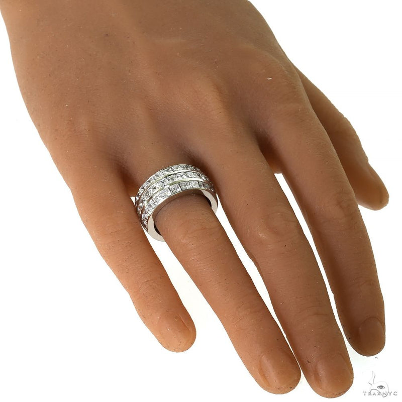 Elegant Fusion 3 Row Eternity Lab-Grown Diamond Ring, photo 4 of 5