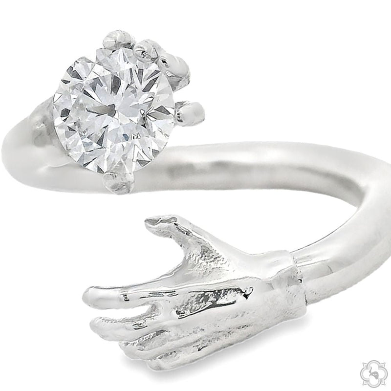 Embrace Diamond Ring .925 Silver 70751 - Image 4