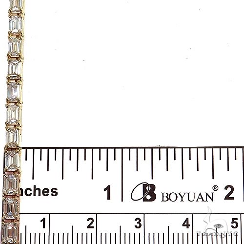 Emerald Cut Diamond Tennis Chain 69511 - Image 7