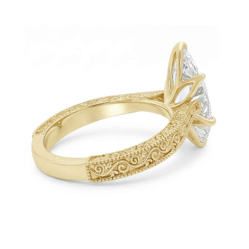 Starlight Marquise Engagement Ring in 14K gold, view 5