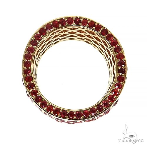 14K Gold Fire Sapphire Eternity Ring, photo 4 of 4